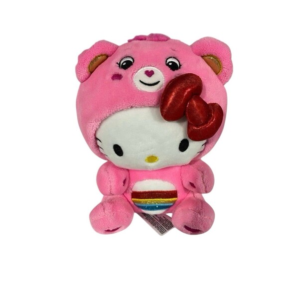 Hello Kitty Care Bears Cheer Bear 8" Plush Stuffed Animal Toy Unlock The Magic - Picture 1 of 8